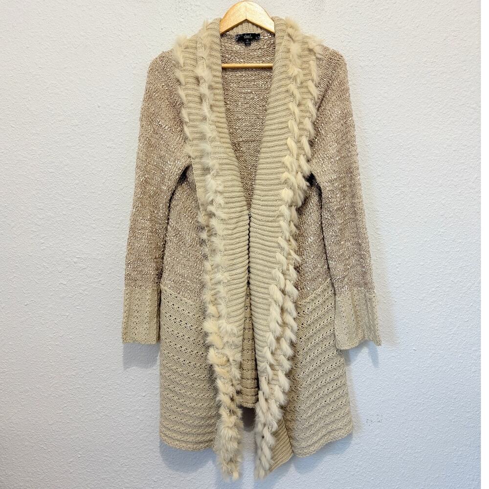 y2k Sioni cardigan rabbit fur fairy whimsygoth cottage boho western